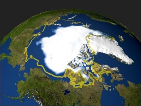 موقع القطب الشمالي